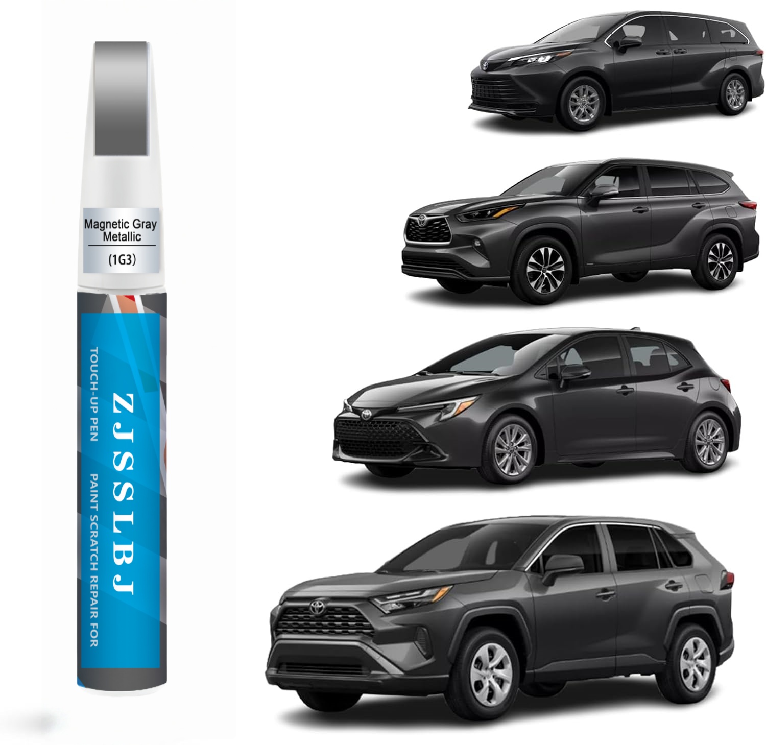 Car Scratch Remover Pen - Cat Perbaikan Mobil (Abu-abu Metalik Magnetik