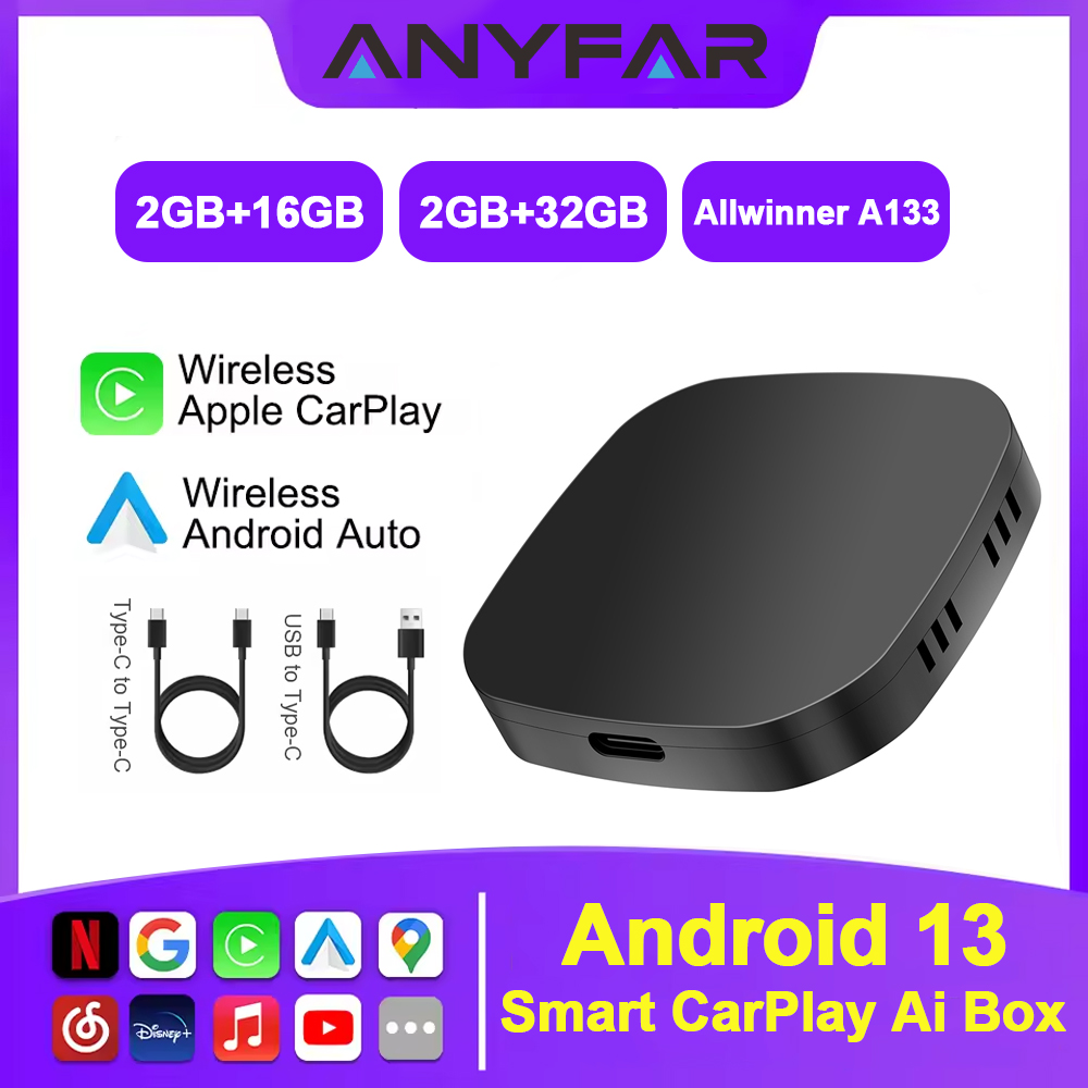 Car Accessories Youtube - Android 13 Ai Box Nirkabel Android