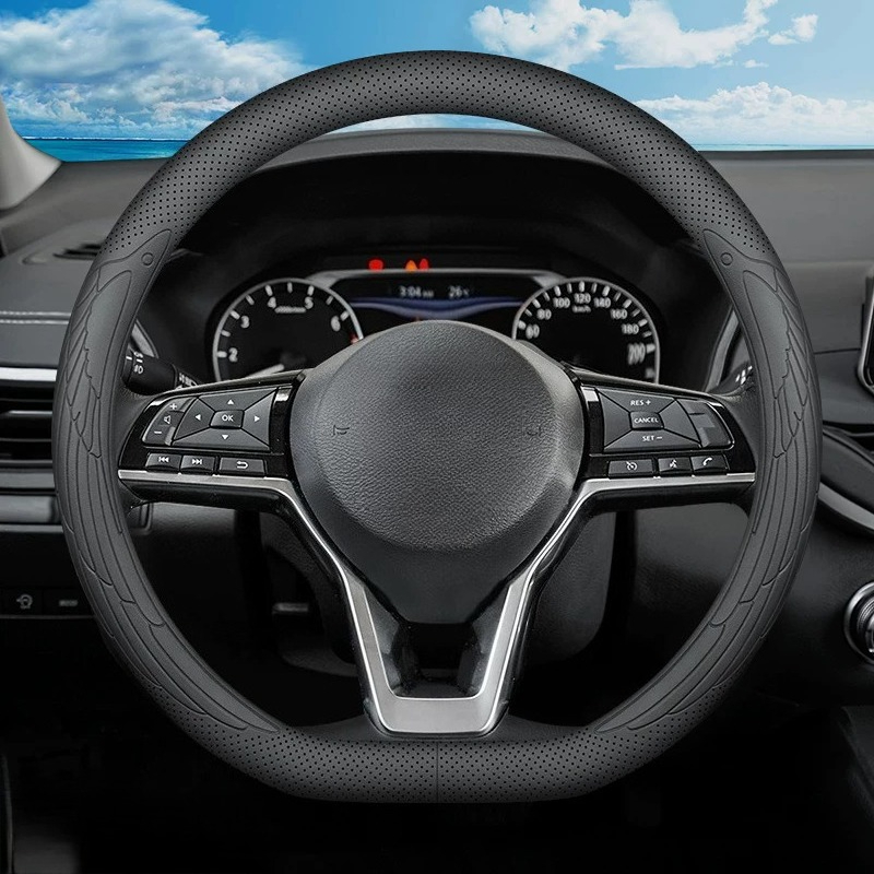 Steering Wheel Cover - Penutup Roda Kemudi Kulit Penyerap Keringat