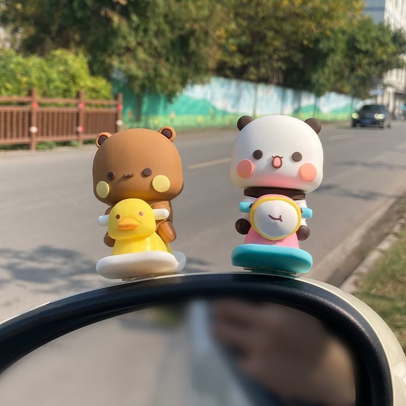 Yier Bubu Patung Ayunan Pegas  - Car Accessories For Decoration ulasan dan harga