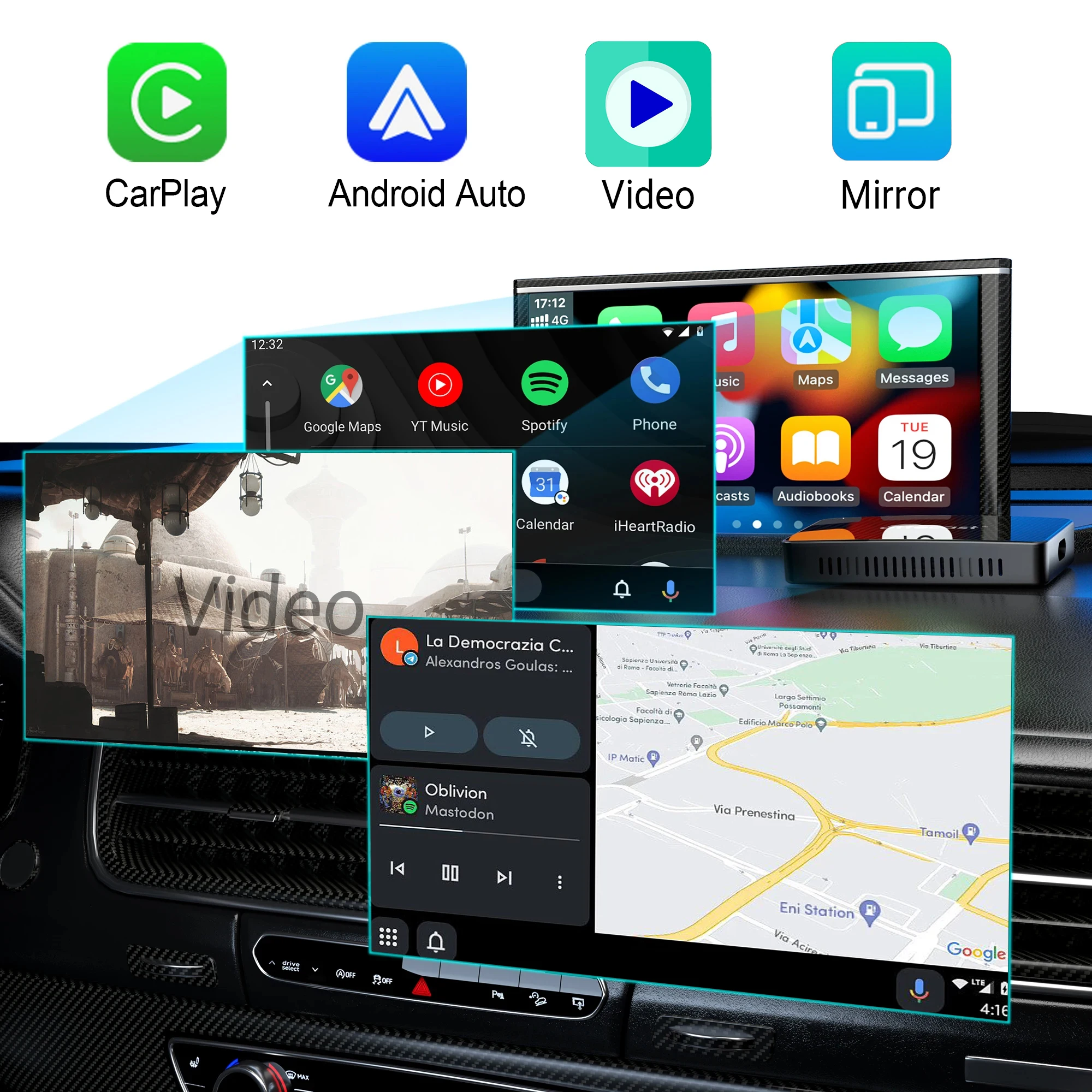 OTTOCAST Play2Video adaptor Ca - Car Accessories Youtube ulasan dan harga