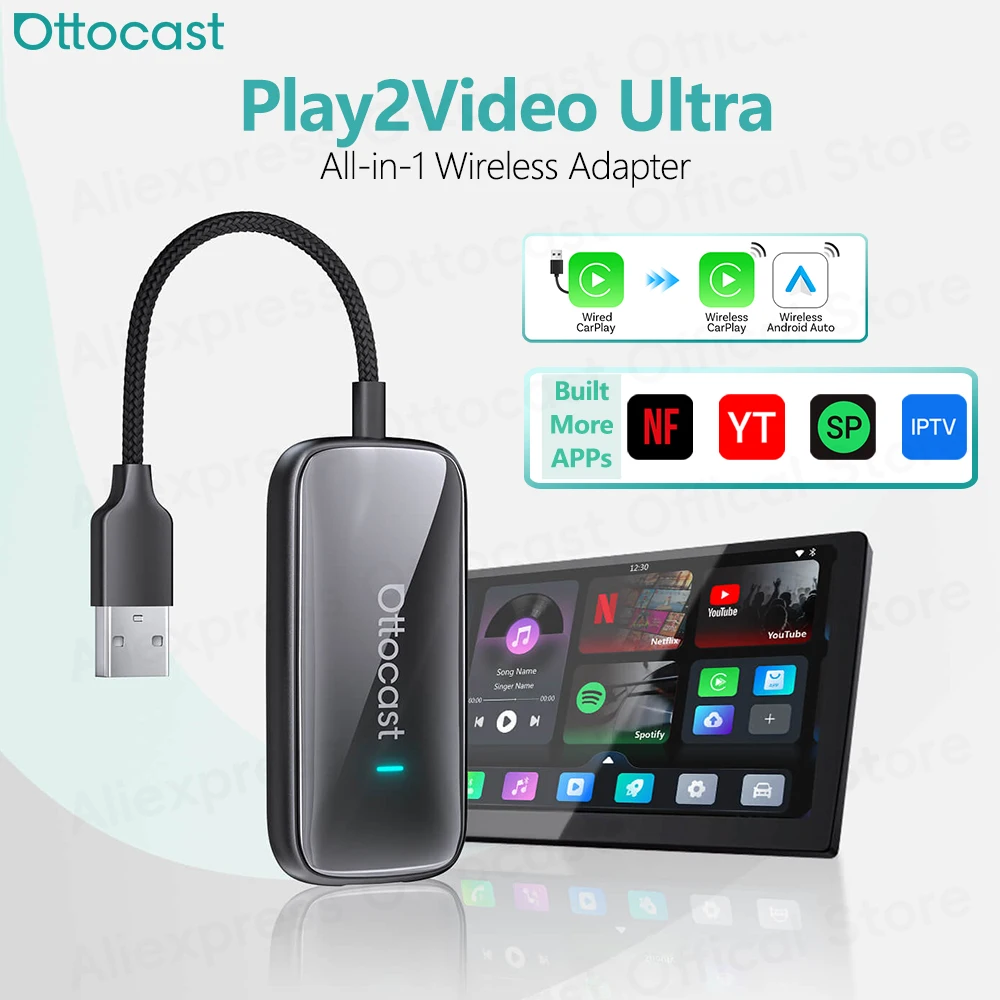 OTTOCAST Play2Video Ultra Wire - Car Accessories Youtube ulasan dan harga