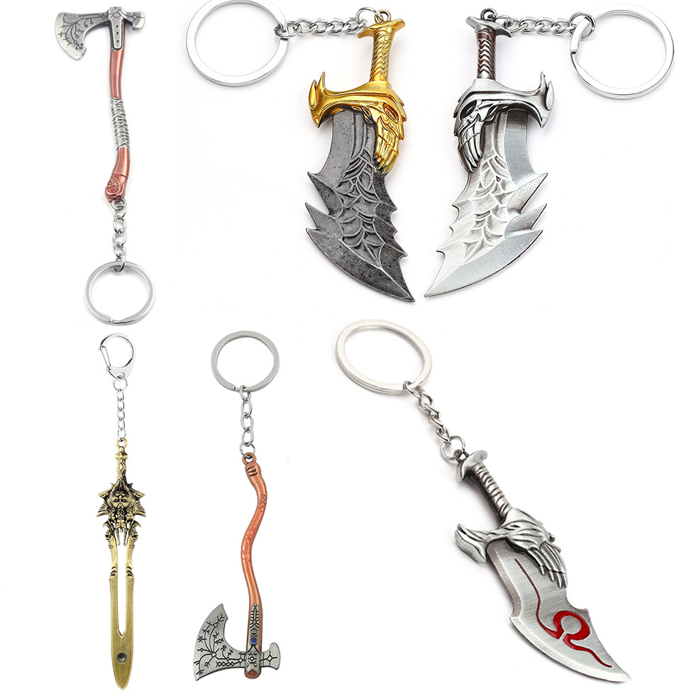 God of War 4 Kratos Gantungan  - Car Accessories Gifts For Men ulasan dan harga