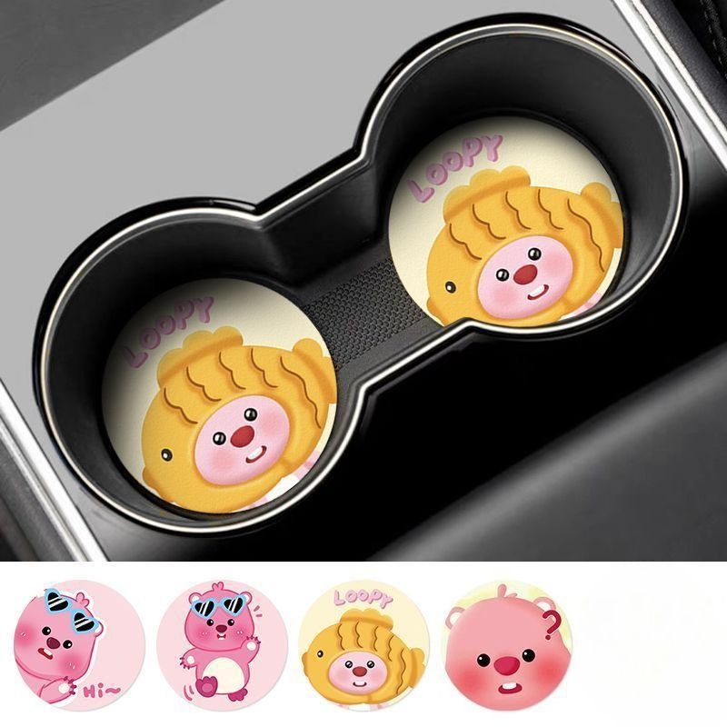 Alas Gelas Mobil Kartun Kreati - Car Accessories For Decoration ulasan dan harga