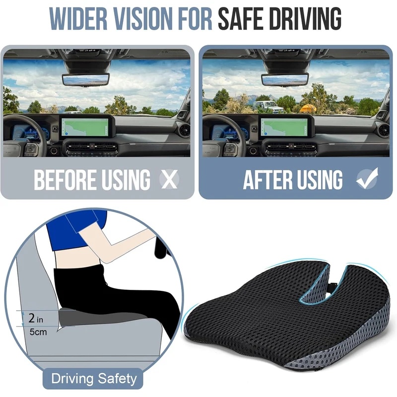 Bantalan Kursi Mobil Busa Memo - Car Seat Cushion Memory Foam ulasan dan harga