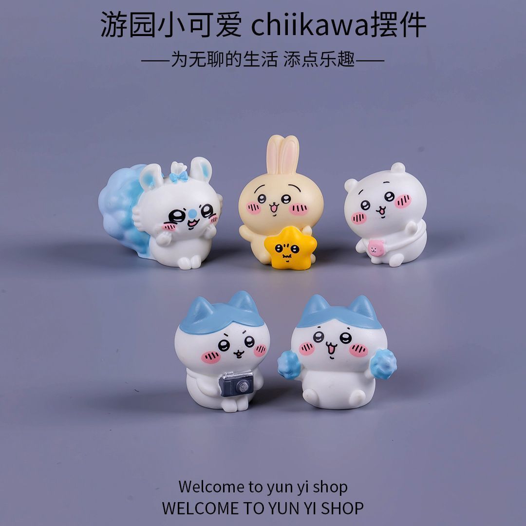 Figur mini Chiikawa untuk deko - Car Accessories For Decoration ulasan dan harga